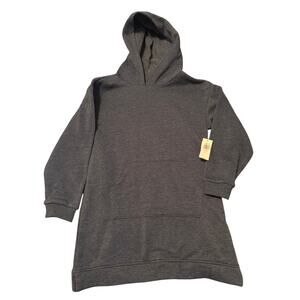 NWT Old Navy Girl's Hoodie Dress Blue Front Kangaroo Pocket Size Small (6-7)
